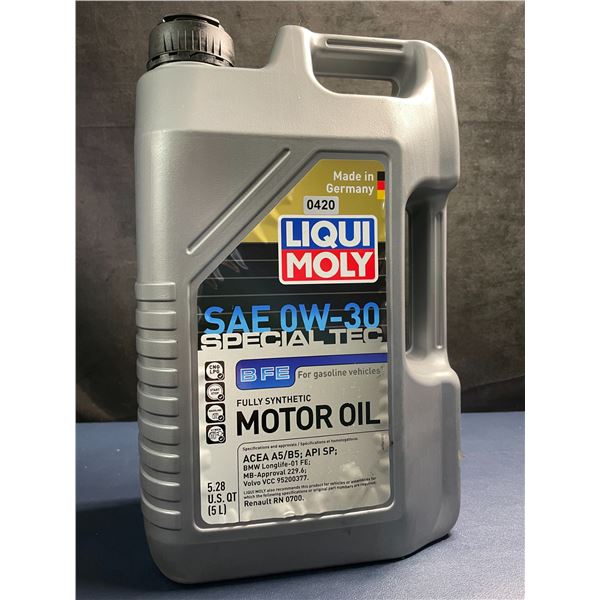 5L Jug of Liqui Moly SAE 0W-30 Special Tec Fully Synthetic Motor Oil - Brand New