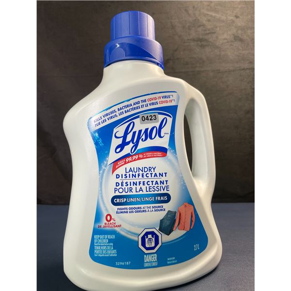 Lysol Laundry Disinfectant (2.7L Jug) Crisp Linen Scent; Fights Odours At The Source - New