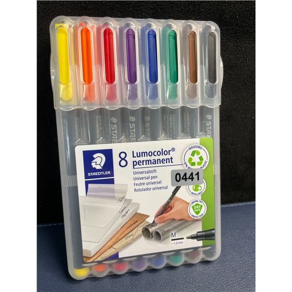 STAEDTLER 8-Pack Lumocolor Permanent Universal Pens (Medium Tip -1.0mm) New