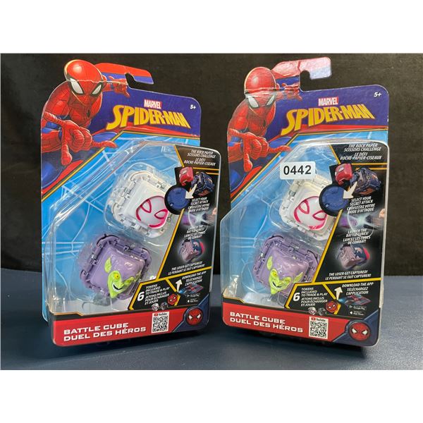 Lot of 2 Marvel Spiderman Battle Cube Toys - New Sealed