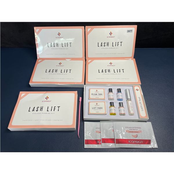 Lot of 5 Lash Lift Kits - Eyelash Perming Kits - All Tools Included - Brand New!