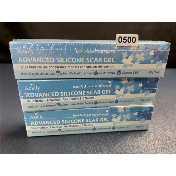 3 Boxes Azally Advanced Silicone Scar Gel (30g) Multi-Purpose Skincare Gel - New Sealed