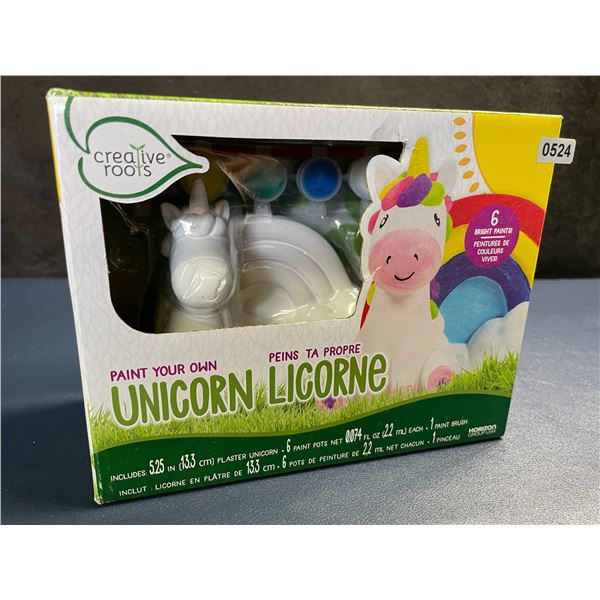 Creative Roots Paint Your Own Unicorn Art/Craft Kit for Kids (5.25" Ceramic Unicorn) New Sealed!