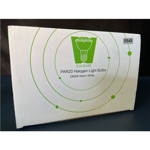 6-Pack of E26 Base PAR20 Halogen Light Bulbs - 2800K Warm White - Brand New!