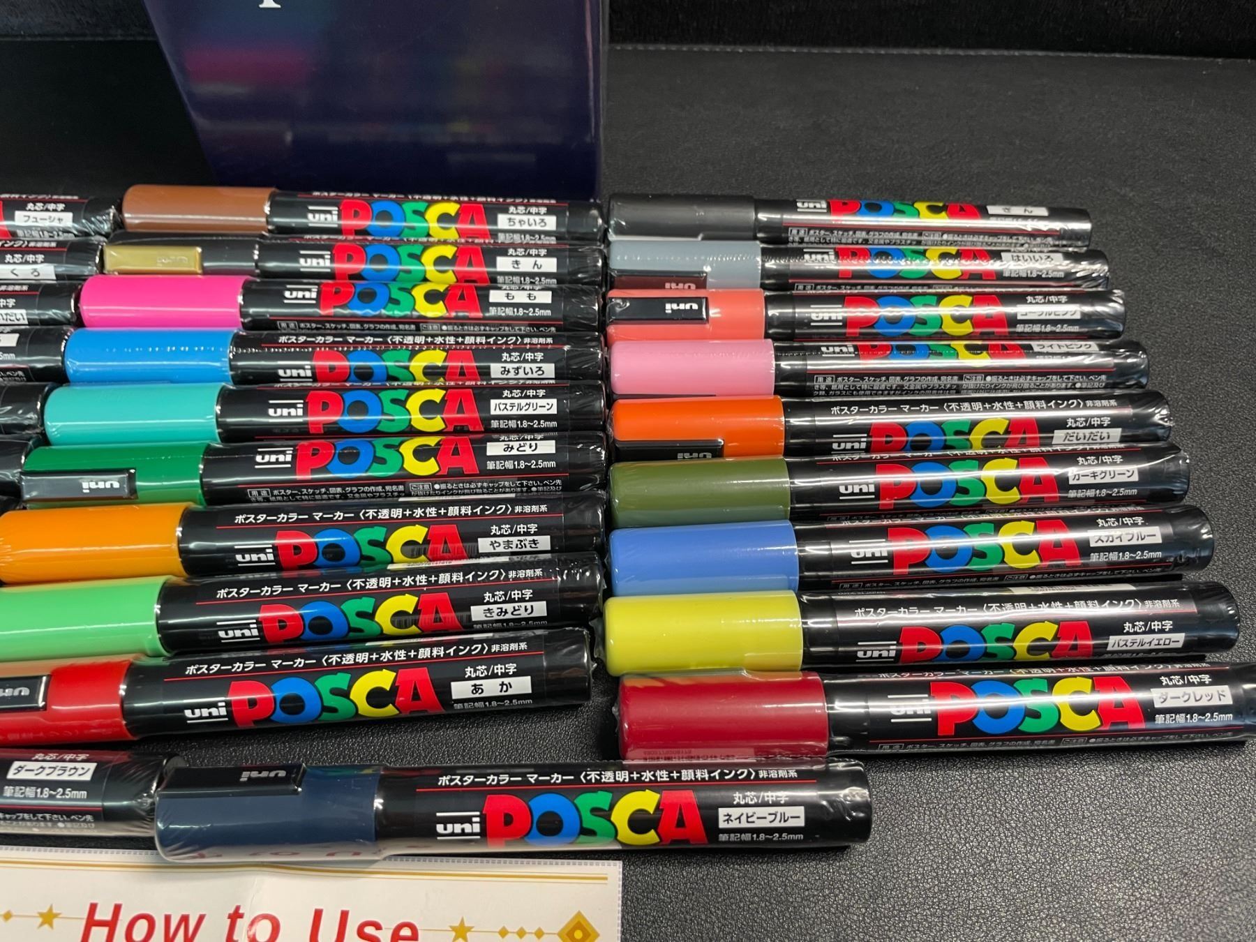 Posca Paint Marker Pen Set (29 Colours) Premium Quality Paint Pens; PC ...