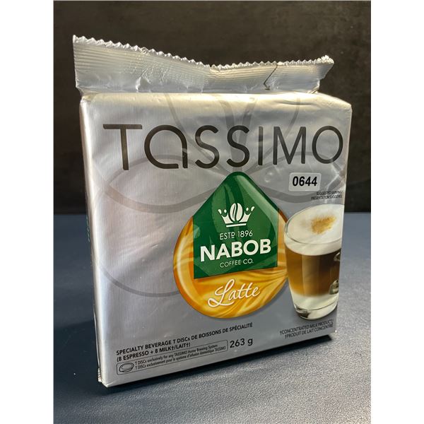 Tassimo Nabob Coffee Latte Pods/Tassimo T-Discs (263g) 9 Espresso + 8 Milk - New Sealed