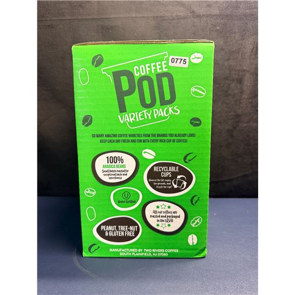 POD Coffee Variety Pack - Contains 52 Single Serve Flavoured Coffee Pods - EXP26-8-10 - New