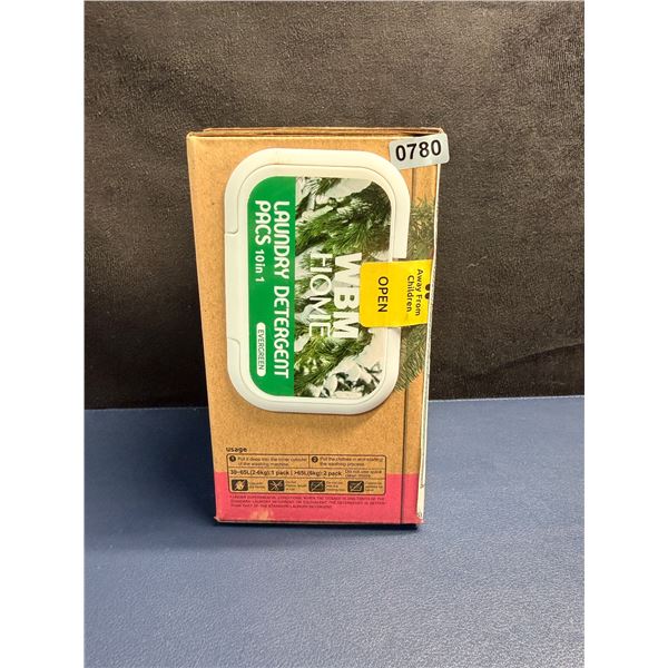 WBM Home Laundry Detergent Pods (32 Pods) Evergreen Scent; Ultra-Concentrated - New Sealed!