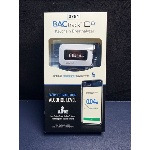 BacTrack C6 Portable Keychain Breathalyzer with BlueFire and App Connectivity - New