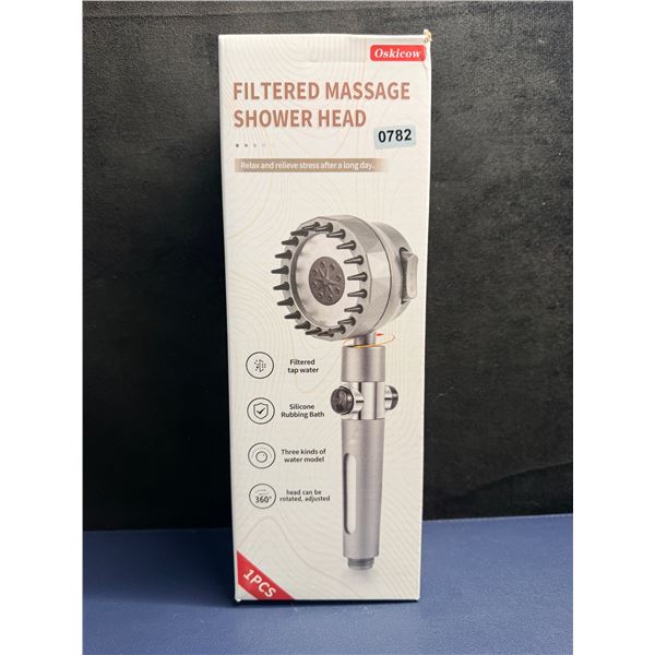 Multi Mode Filtered Massage Shower Head - New