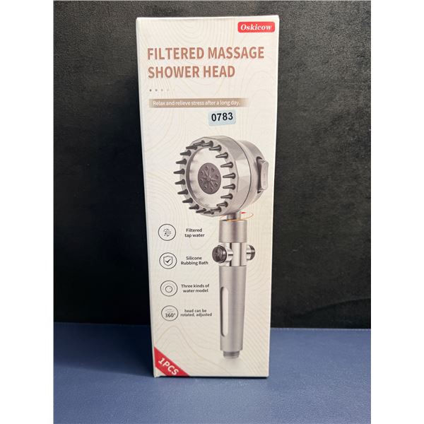 Multi Mode Filtered Massage Shower Head - New