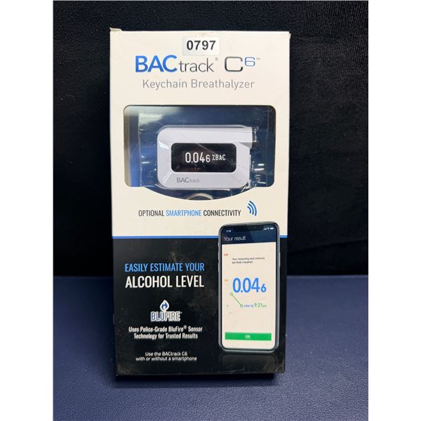 BacTrack C6 Portable Keychain Breathalyzer with BlueFire and App Connectivity - New