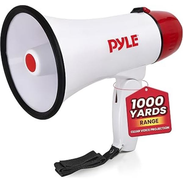 PYLE PMP20 Megaphone Bullhorn - Compact, Lightweight, Battery Operated - New in Box