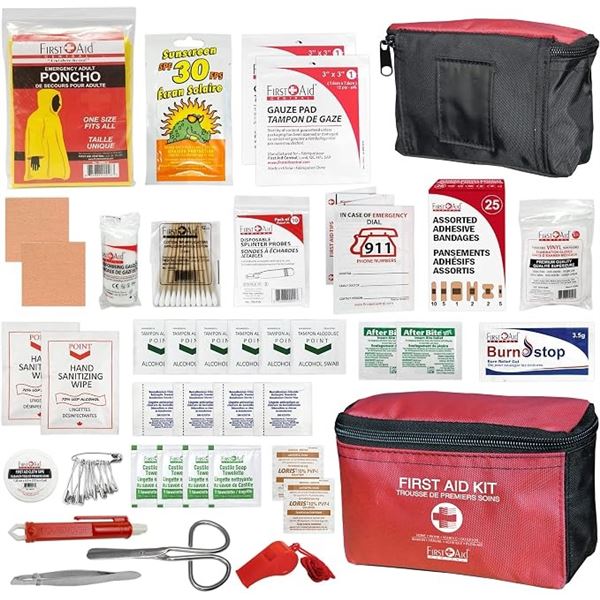95PC First Aid Central Outdoor First Aid Kit/Medical Kit for Outdoors/Hiking/Camping - Brand New!