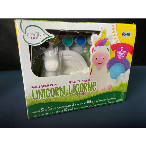 Creative Roots Paint Your Own Unicorn Art/Craft Kit for Kids (5.25" Ceramic Unicorn) New Sealed!