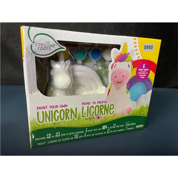 Creative Roots Paint Your Own Unicorn Art/Craft Kit for Kids (5.25" Ceramic Unicorn) New Sealed!