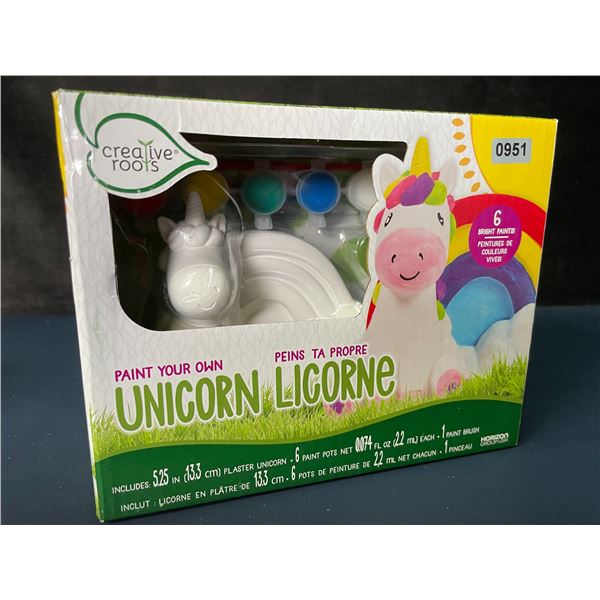 Creative Roots Paint Your Own Unicorn Art/Craft Kit for Kids (5.25" Ceramic Unicorn) New Sealed!