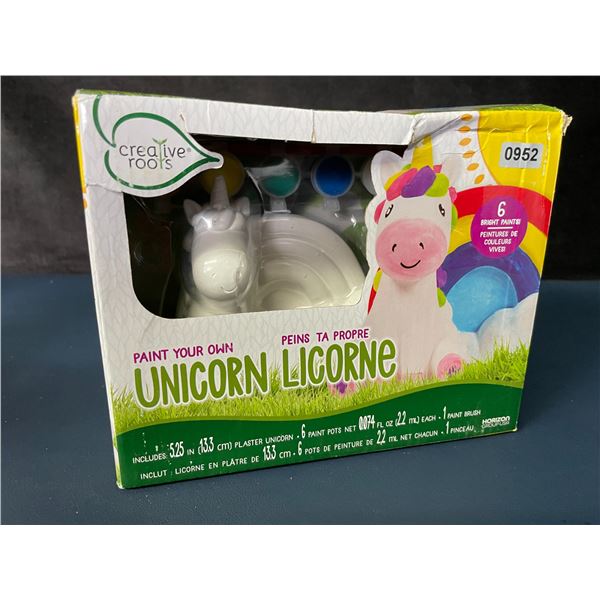 Creative Roots Paint Your Own Unicorn Art/Craft Kit for Kids (5.25" Ceramic Unicorn) New Sealed!