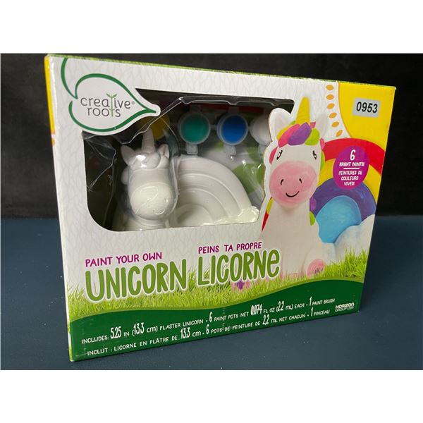 Creative Roots Paint Your Own Unicorn Art/Craft Kit for Kids (5.25" Ceramic Unicorn) New Sealed!