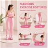 Image 2 : Multi-Functional Exercise/Pedal Resistance Band Set for Legs, Back, & Chest Workouts (Pink) New!