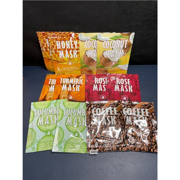 12-Pack Kormesic Variety Moisturizing Facial Sheet Masks/Beauty Facial Masks - New Sealed