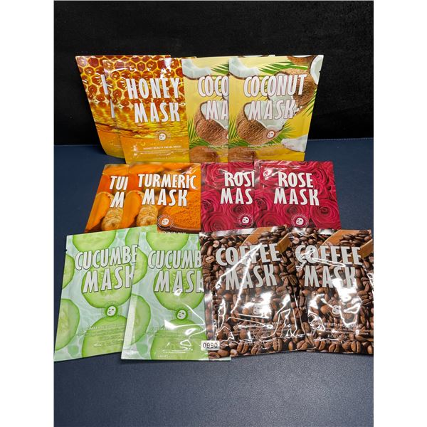 12-Pack Kormesic Variety Moisturizing Facial Sheet Masks/Beauty Facial Masks - New Sealed
