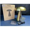 Image 1 : TriLite Metallic Gold Cordless LED Table Lamp; USB Rechargeable, Dimmable, 3 Brightness Levels - New