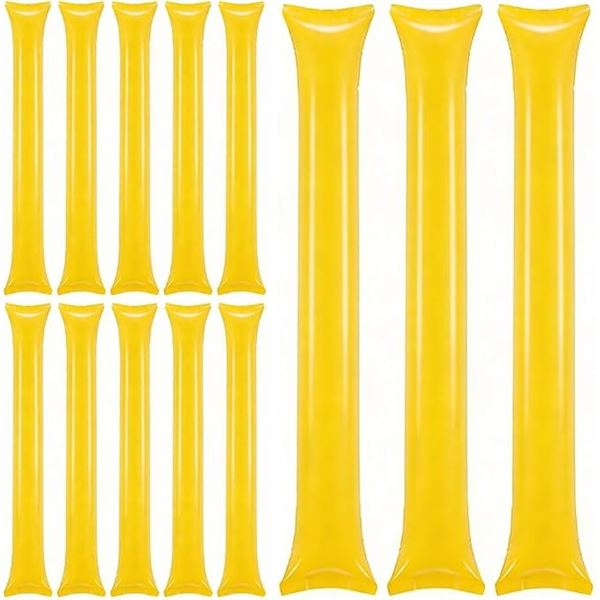 2 Packs of Thunder Sticks (50pcs Each/100 Total) Yellow Cheering Sticks/Noise Makers - New