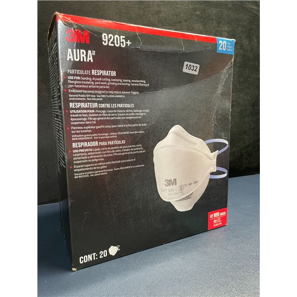 3M Aura 20-Pack of N95 Niosh Particulate Respirator Face Masks - New