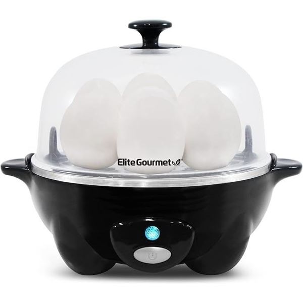 EliteGourmet Easy Egg Cooker - Rapid Egg Cooker; Cooks 7 Eggs At Once - Brand New!