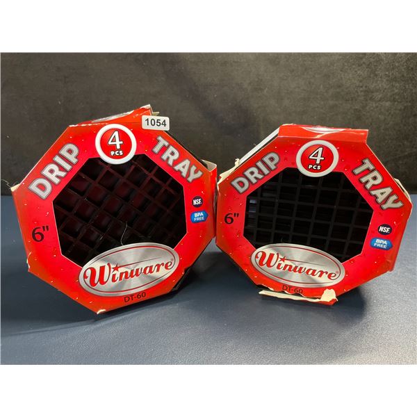 2-Packs of Winware 6" Drip Trays - Ideal for Hot or Cold Beverages, Helps Contain Overflows/Drips