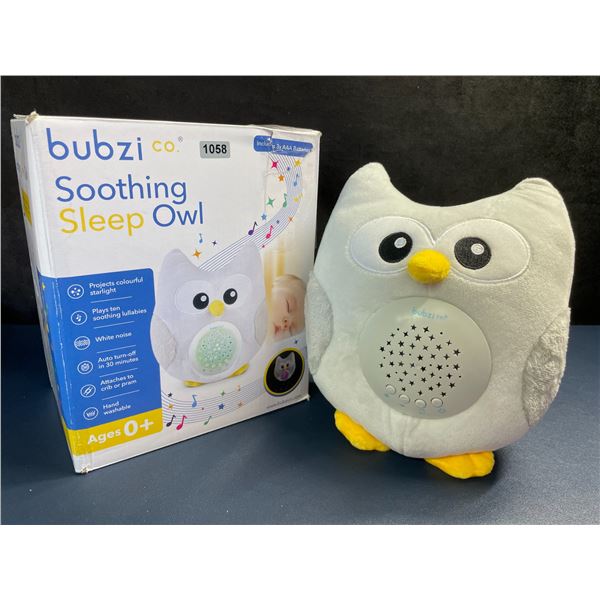 Bubzi Co. Soothing Sleep Owl/White Noise Sound Machine with Built-In Starlight Projector - Open Box