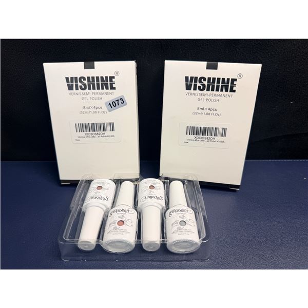 2 4-Packs of Vishine Gel Nail Polish - Assorted Colours - New