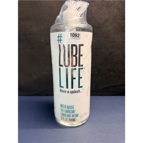946ml SUPER LARGE Size Bottle of Lube Life Water Based Lubricant - New