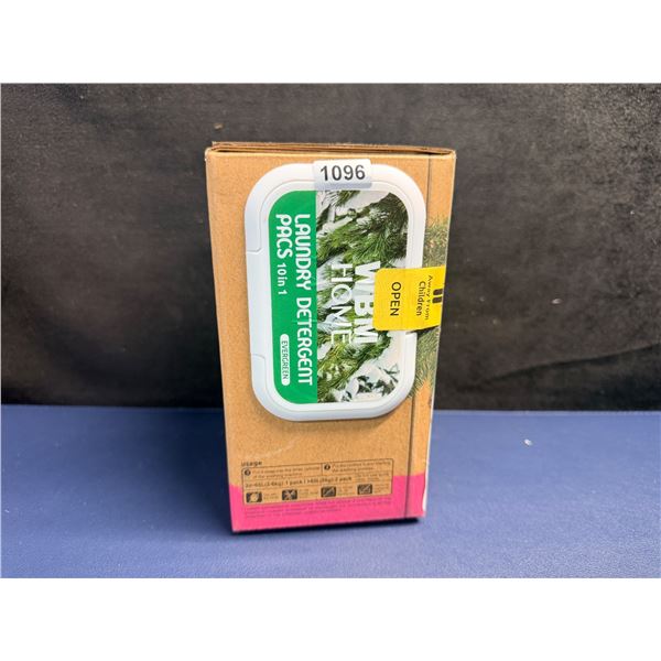 WBM Home Laundry Detergent Pods (32 Pods) Evergreen Scent; Ultra-Concentrated - New Sealed!
