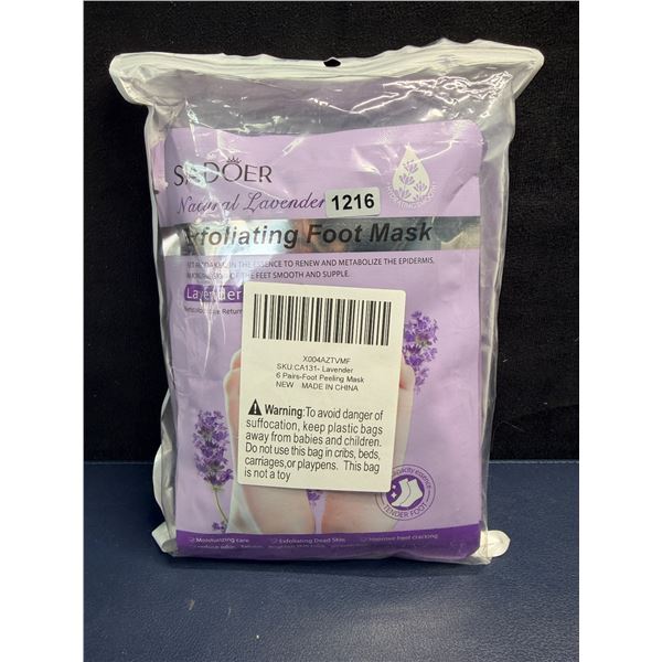 6-Pack Sadoer Natural Lavender Essence Moisturizing Hand Masks - For Delicate/Smooth Skin - New