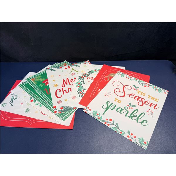 9 Pieces of Christmas Holiday Joy Photo Frame Inserts - New