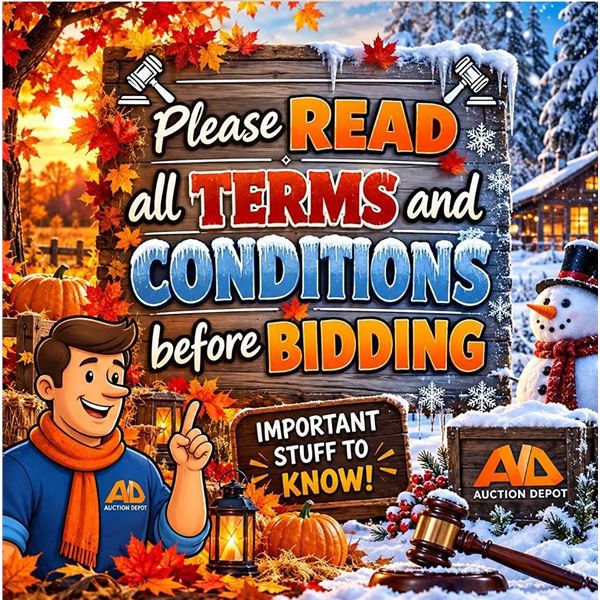 Auction Depot Terms And Conditions Sign