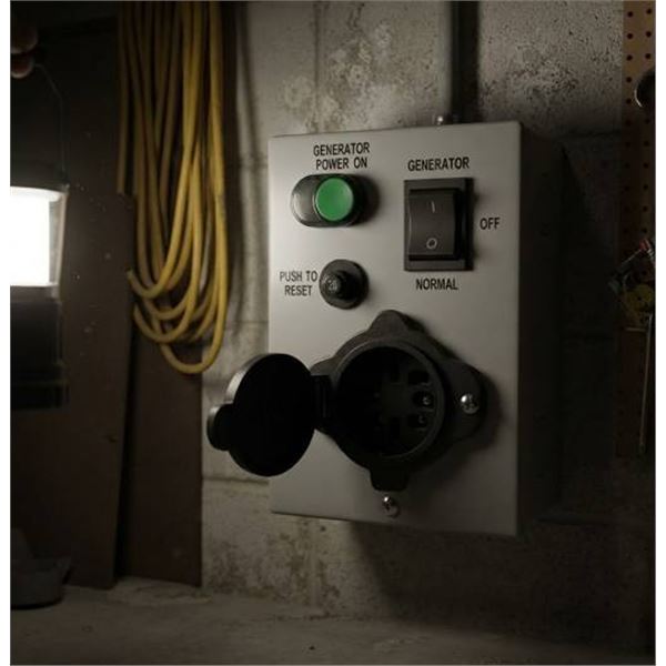 Power Inlet Box With Generator Transfer Switch