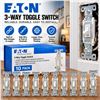 Image 1 : Eaton 15-Amp Single-Pole White Toggle Light Switch (10-Pack)