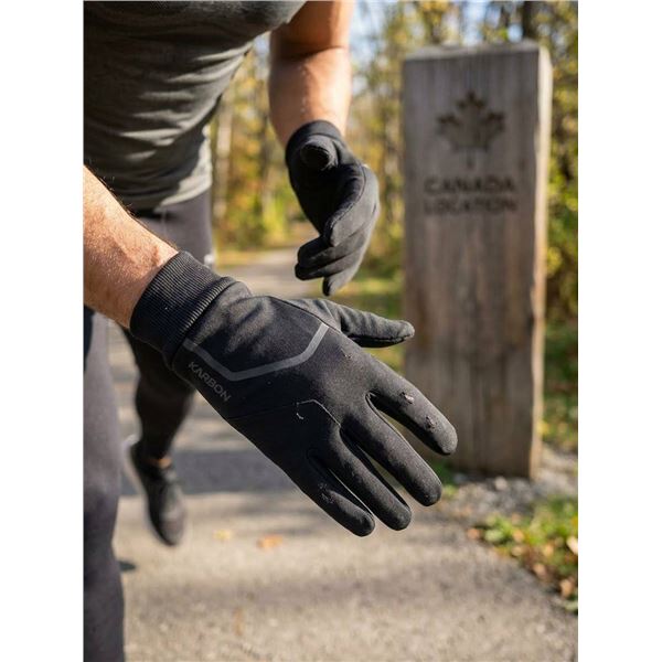 Karbon Black Winter Gloves Size Small