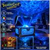 Image 1 : Treasure Chest Projection Lamp Blue Night Light