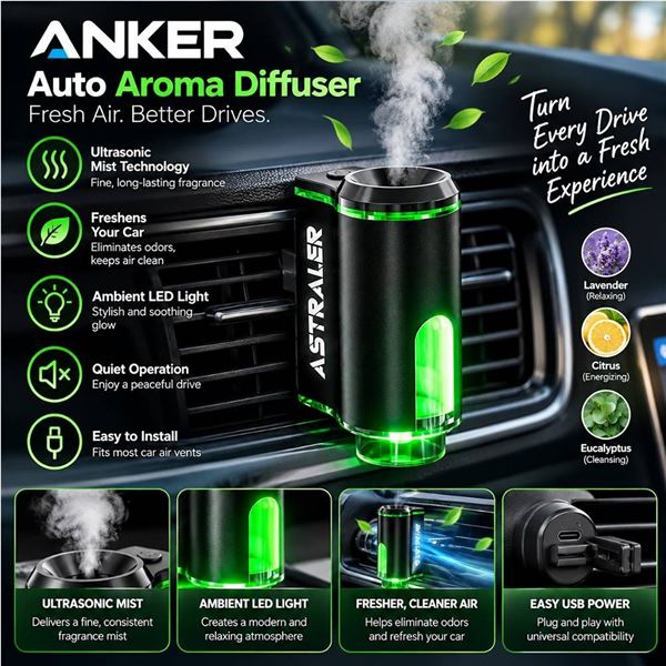 Astraler Smart Car Air Freshener New In Box