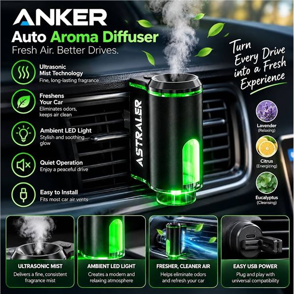 Astraler Smart Car Air Freshener New In Box