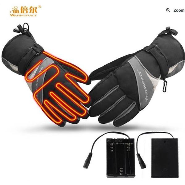 WARMSPACE Heated Gloves XL with Battery Pack