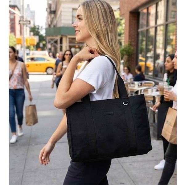 Mondetta Black Tote Bag Polyester