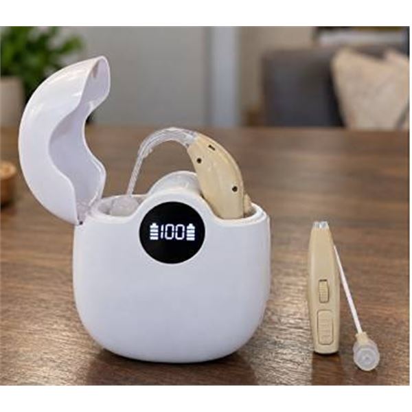 Rechargeable Hearing Aids Pair, Adult Use