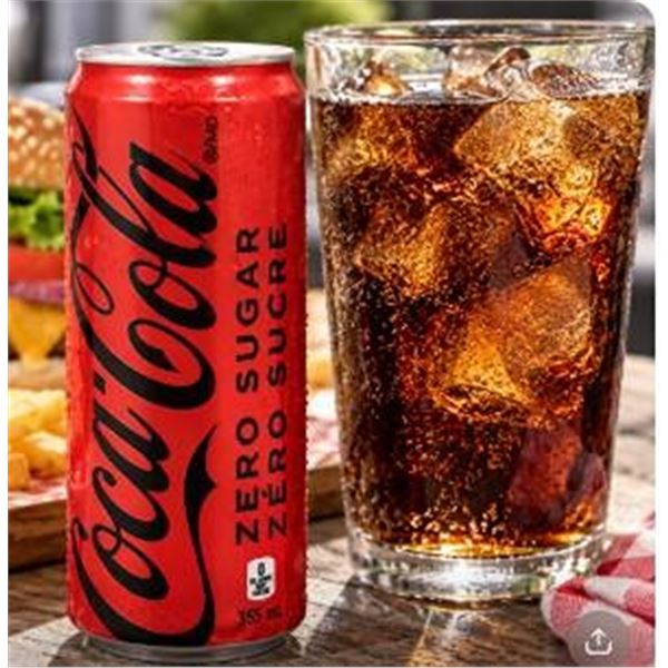 Coca-Cola Zero Sugar 12 x 355mL Slim Cans