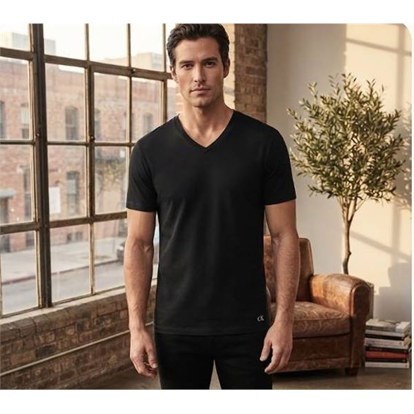 Calvin Klein 4-Pack V-Neck T-Shirts Size M