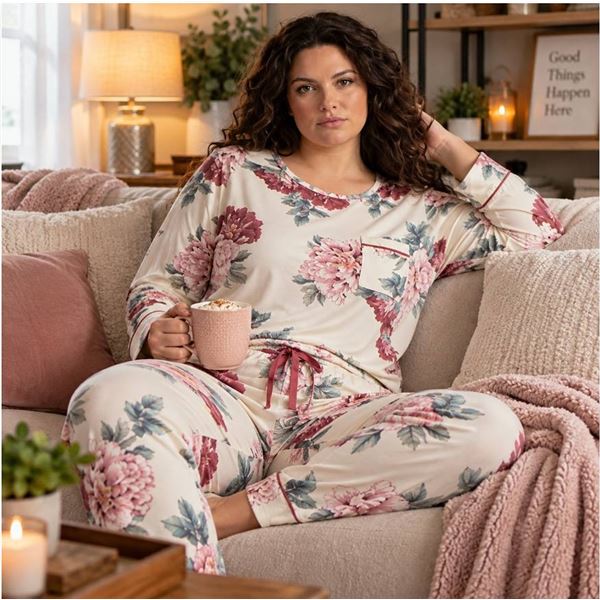 Flora Nikrooz 2-Piece Pyjama Set XL Floral